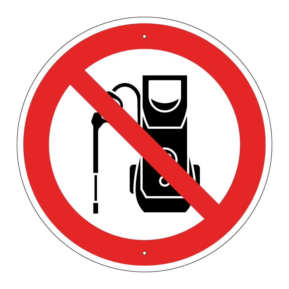 No usar hidrolavadora