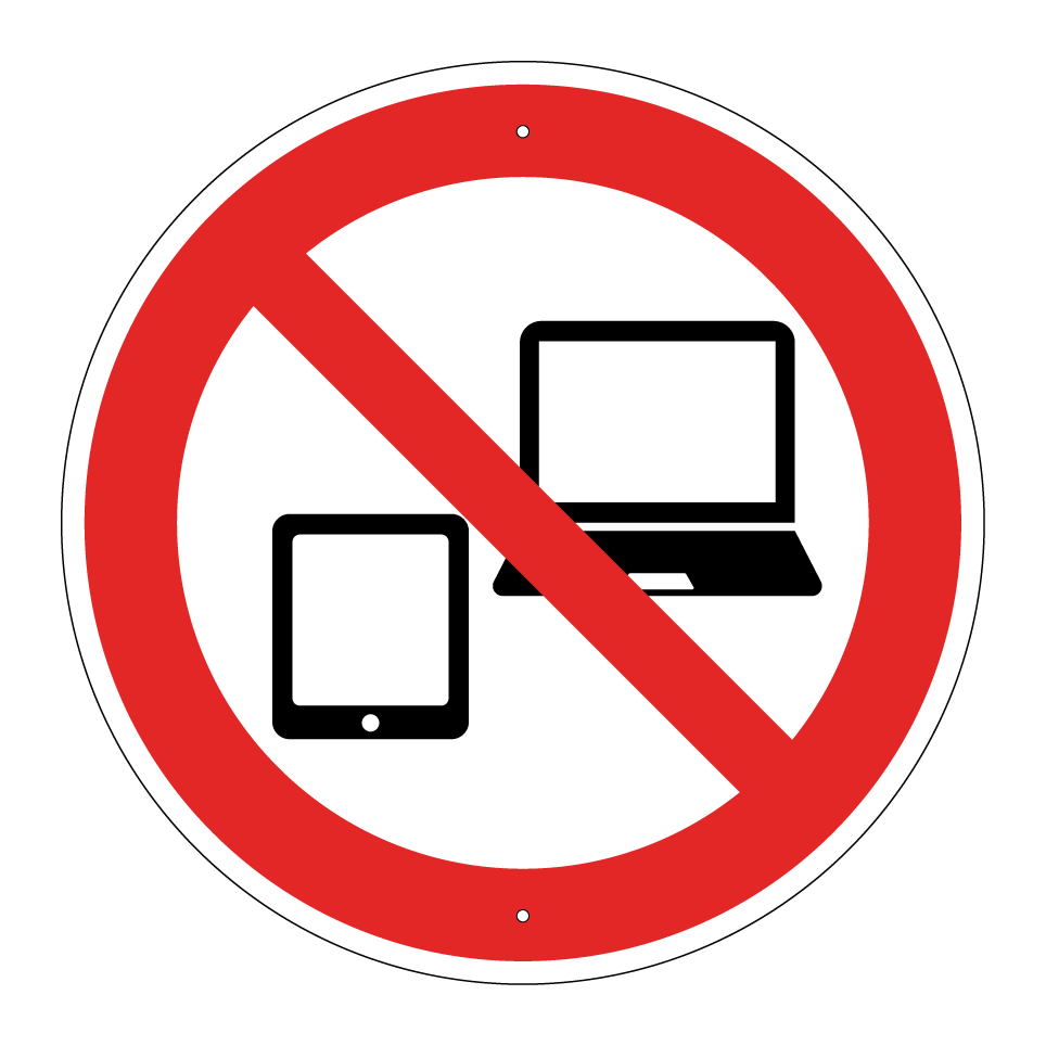 No dispositivos electrónicos
