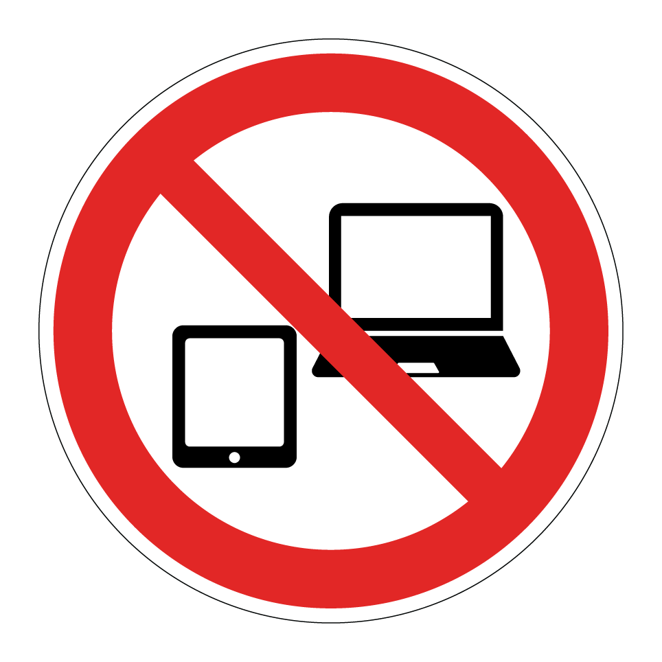 No dispositivos electrónicos