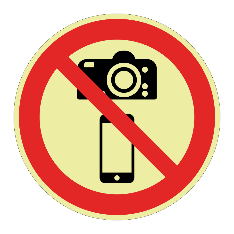 Prohibido hacer fotografías con cámaras o teléfonos móviles