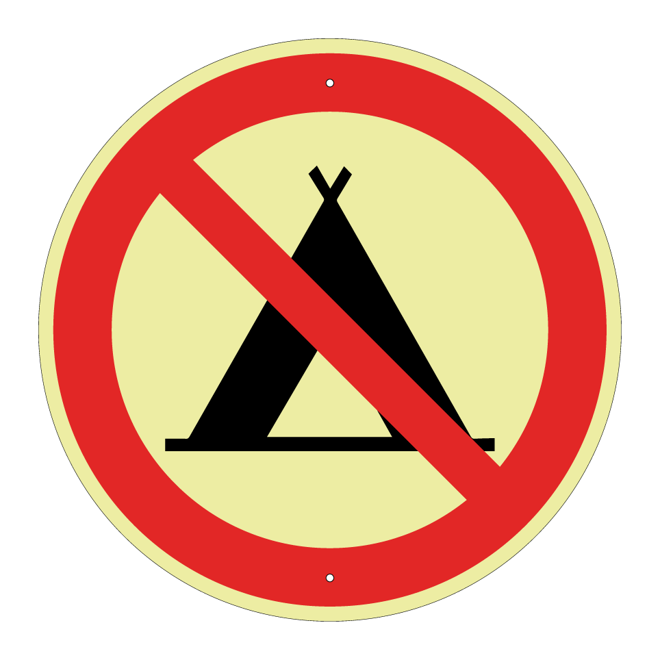 Prohibido acampar