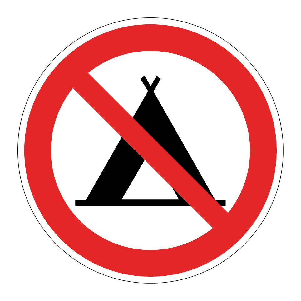 Prohibido acampar