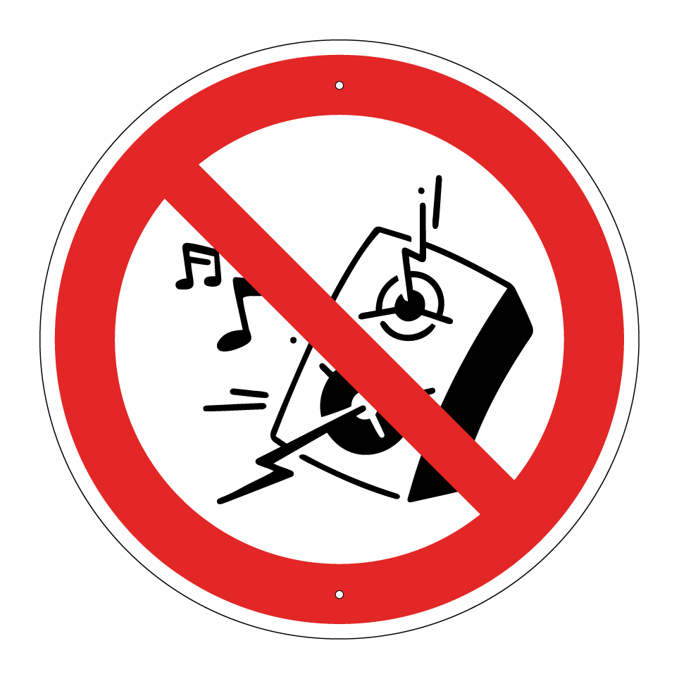 No música alta