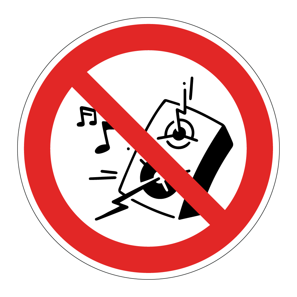 No música alta