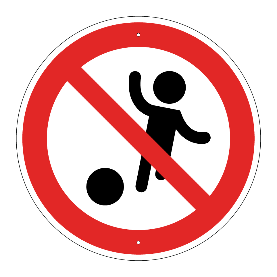 Prohibido jugar a la pelota
