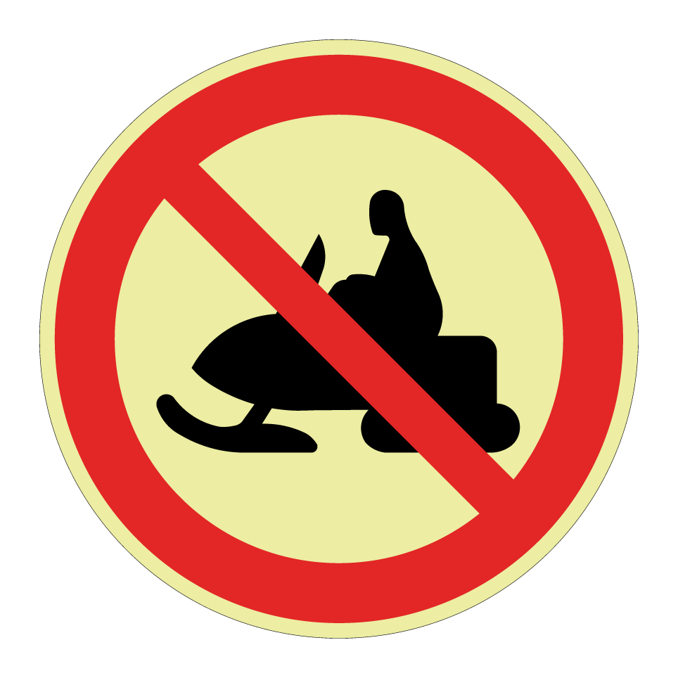 Prohibido motos de nieve