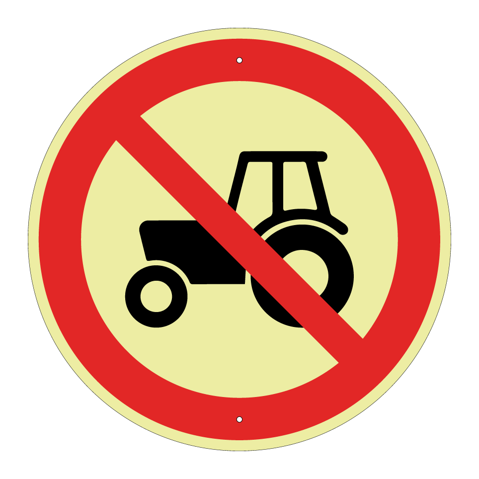 Prohibido tractores