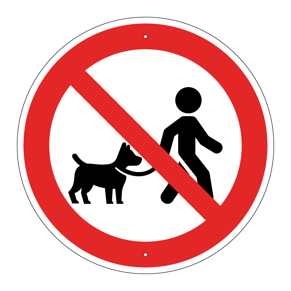 Prohibido pasear perros