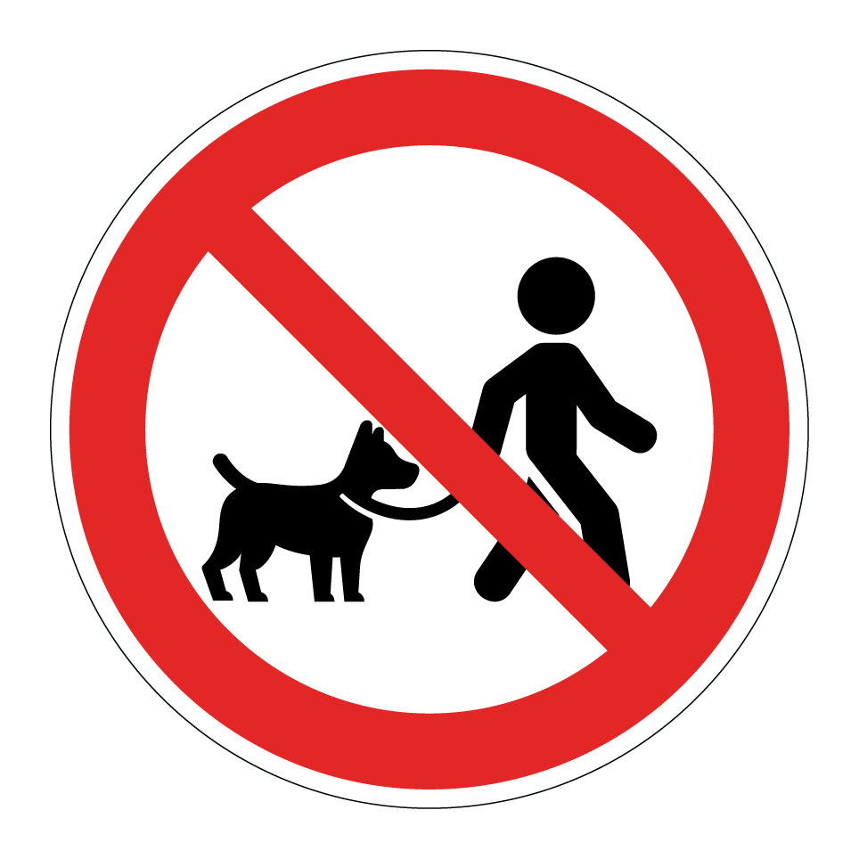 Prohibido pasear perros