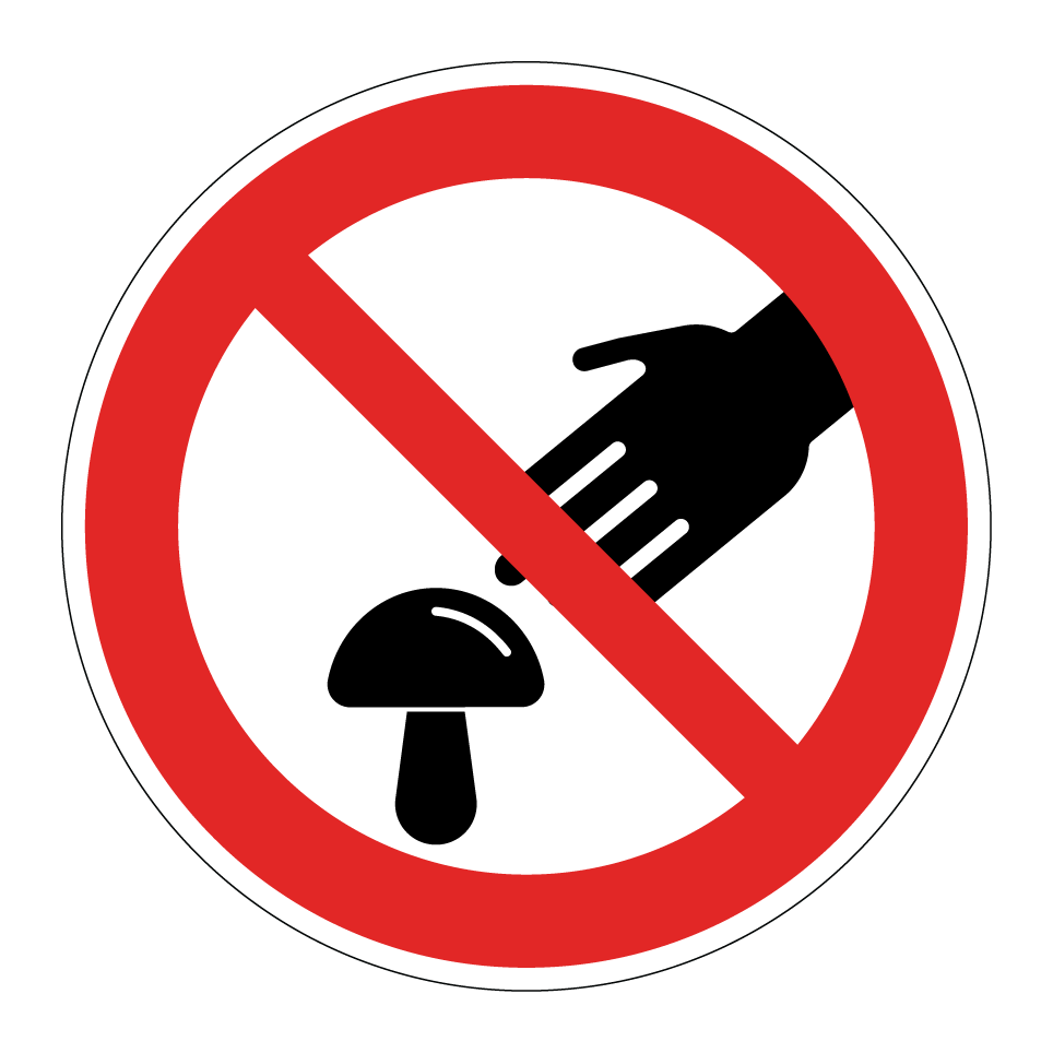 Prohibido recoger setas