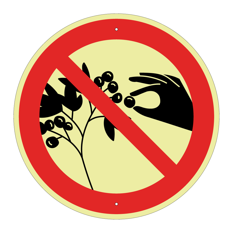 Prohibido recoger bayas