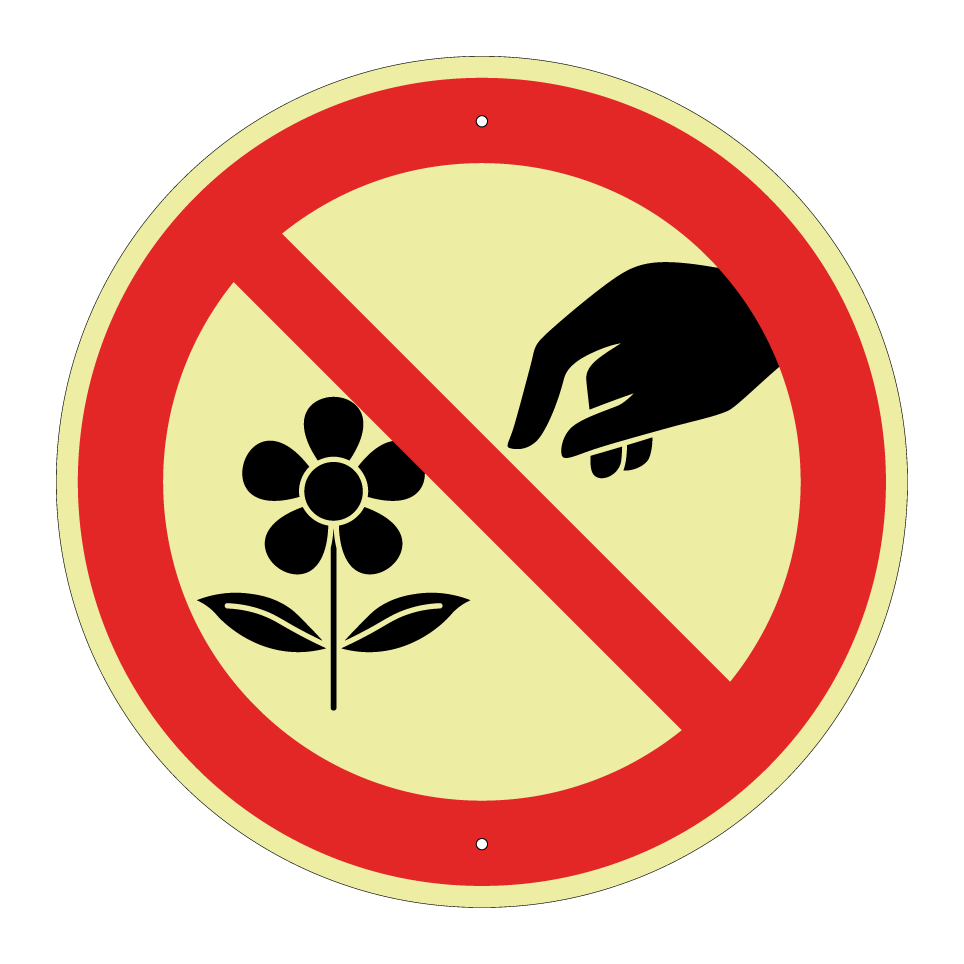 No coger flores