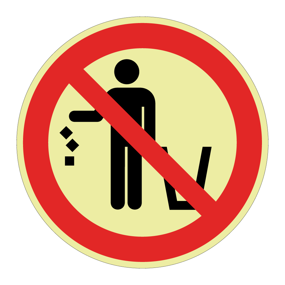 Prohibido tirar basura