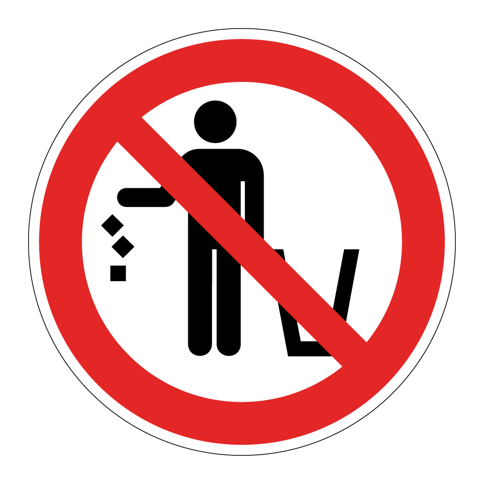 Prohibido tirar basura