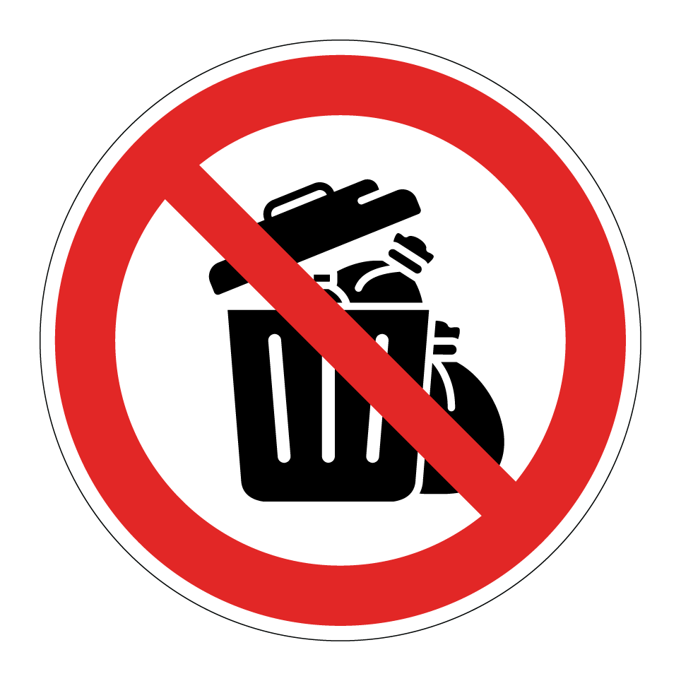 No tirar basura en los contenedores