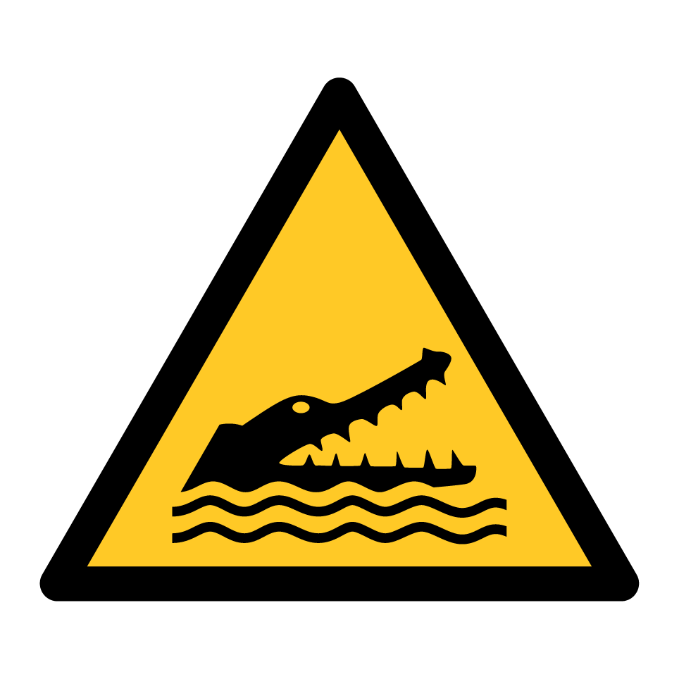 Advertencia cocodrilos