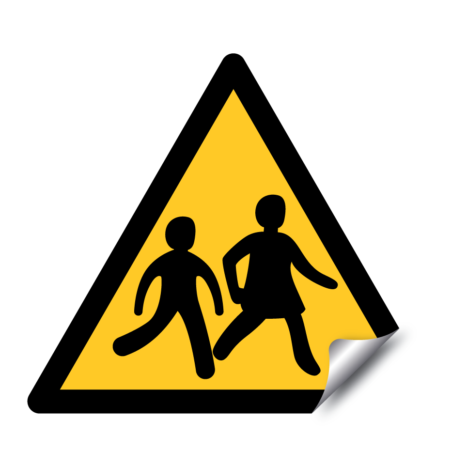 Advertencia cruce de niños