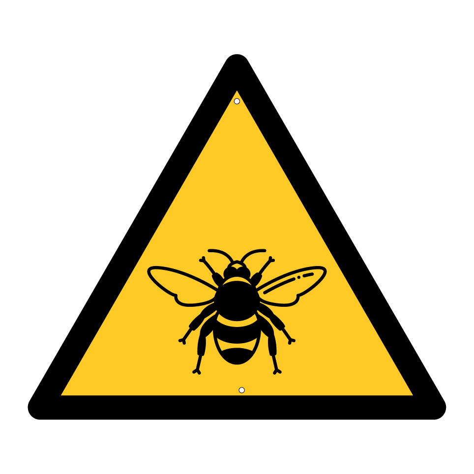 Advertencia abejas / insectos
