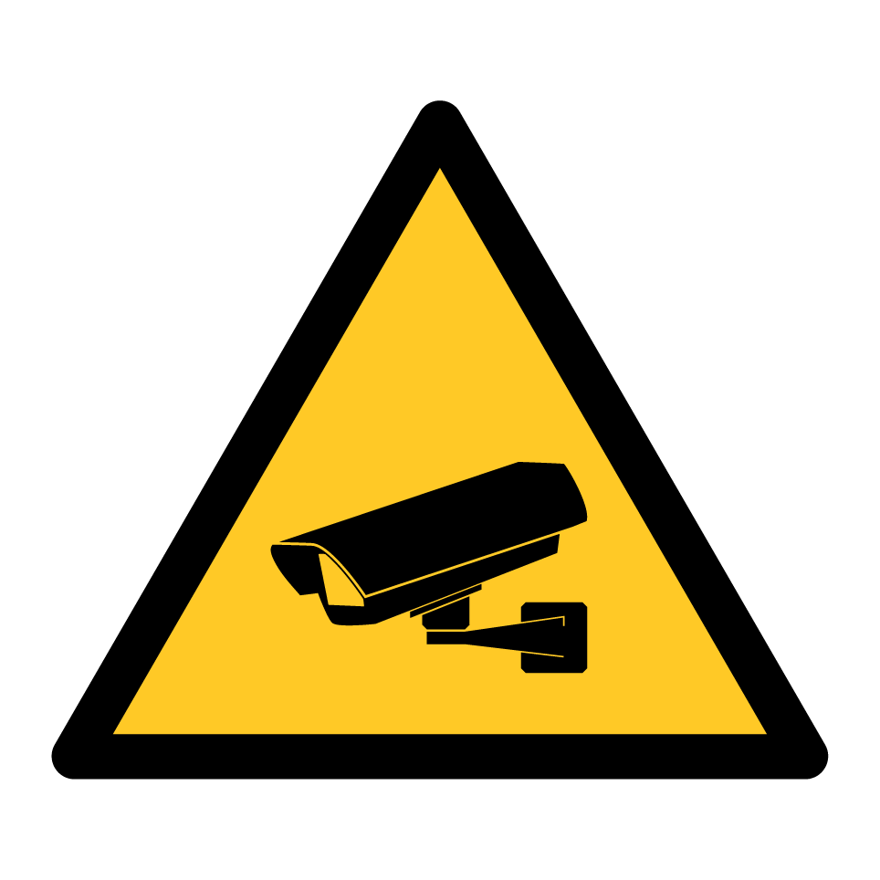 Vigilancia CCTV de advertencia