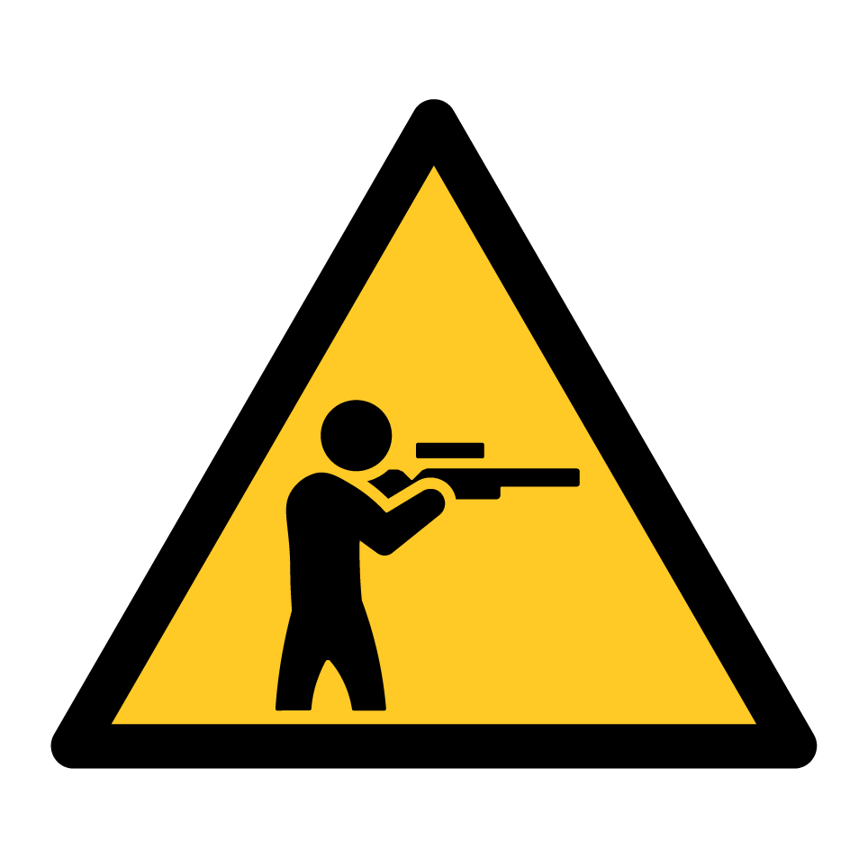 Peligro de disparo/armas de fuego