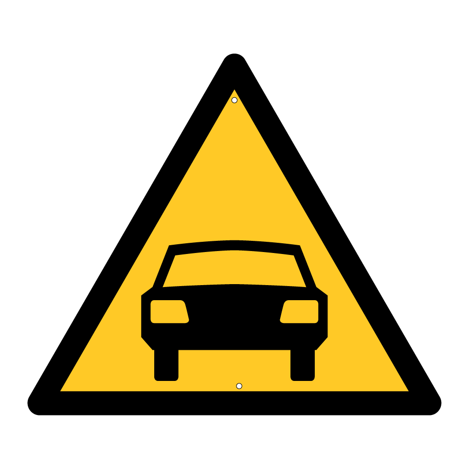 Advertencia vehículo motorizado