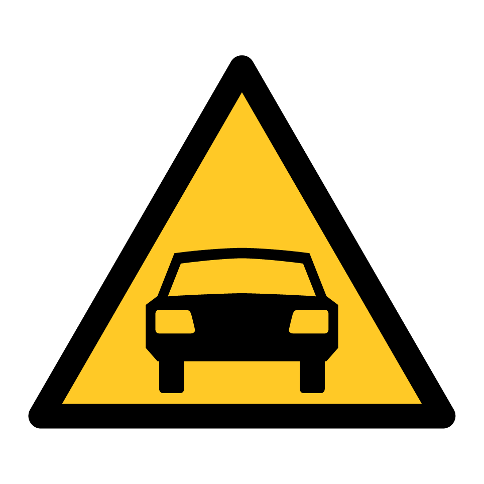 Advertencia vehículo motorizado